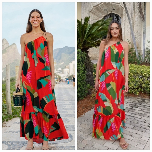 Farm Rio Leaf Maxidress - Picture 2 of 8